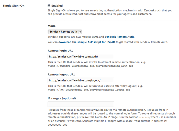API Remote Authentication Setup Screenshot API Remote Authentication Setup Screenshot